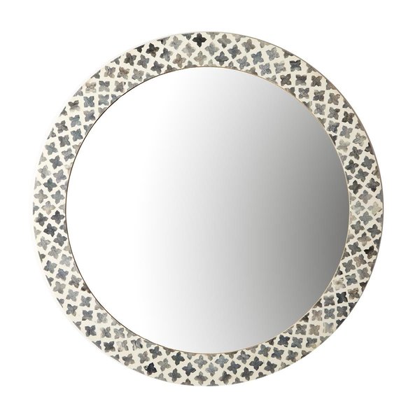 Tozai Home ATC121 Slate Quatrefoil Wall Mirror ATC121